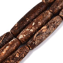 Natural Tree Bark Agate Beads Strands&nbsp;G-Q606-81