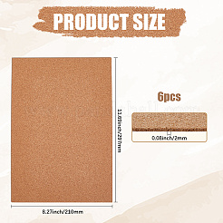 Rectangle Cork Insulation Sheet&nbsp;AJEW-WH20020-152B