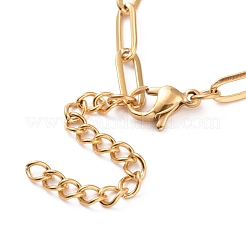 304 Stainless Steel Heart Pendant Necklace for Women&nbsp;NJEW-G018-10G