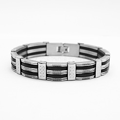 304 Stainless Steel Punk Rock Chain Bracelets for Men&nbsp;WG87BE9-01