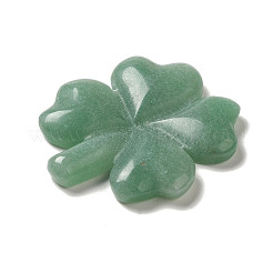 Natural Green Aventurine Carved Clover Figurines Statues for Home Office Tabletop Feng Shui Ornament&nbsp;DJEW-G044-01B