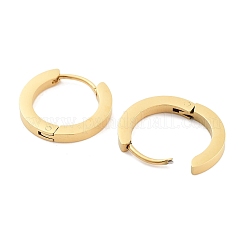 Ion Plating(IP) Frosted 304 Stainless Steel Huggie Hoop Earrings for Women&nbsp;EJEW-C096-31B-G
