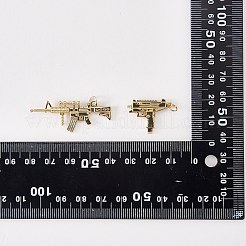 8Pcs 4 Style Brass Pendants&nbsp;KK-SZ0006-23