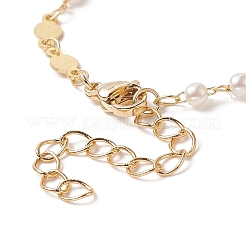 Brass Flat Round Link Chain Bracelet Making&nbsp;AJEW-JB01150-03