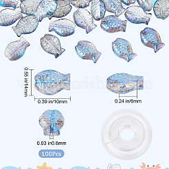 DIY Fish Stretch Bracelet Making Kits&nbsp;DIY-SC0020-13C