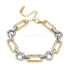 304 Stainless Steel Link Chain Bracelets for Women&nbsp;BJEW-A169-01GP
