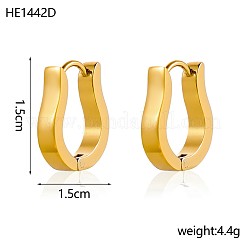 304 Stainless Steel Hoop Earrings&nbsp;STAS-OY016-77G