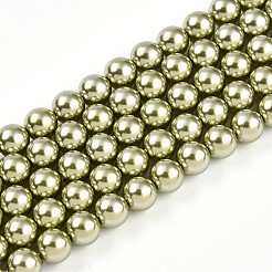 Baking Paint Pearlized Glass Pearl Bead Strands&nbsp;HY-N002-5mm-A07