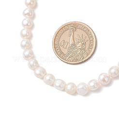Natural Cultured Freshwater Pearl Two Sides Polished Beaded Necklaces for Women&nbsp;NJEW-JN05334-02