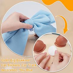 Cloth Big Bowknot Car Stickers&nbsp;DIY-WH0899-290A