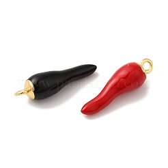 Rack Plating Brass Enamel Pendants&nbsp;KK-A229-30G