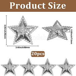 20Pcs Iron Star Ornaments&nbsp;AJEW-GF0012-61B