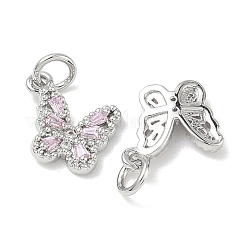 SHEGRACE Brass Pave Clear Cubic Zirconia Pendants&nbsp;XGRQ3Q731-628P-C