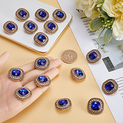 16Pcs Alloy Rhinestone Shank Buttons&nbsp;BUTT-GF0003-51A