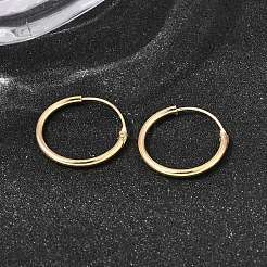 Brass Hoop Earrings&nbsp;EJEW-G474-01G-02