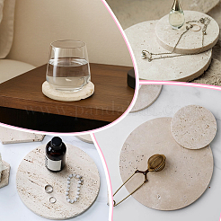 2Pcs Natural Limestone Display Stands&nbsp;ODIS-PH0002-09