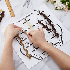 Head Printed Acrylic Hair Extension Holder&nbsp;ODIS-WH0079-044B