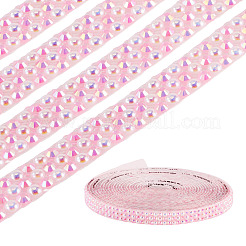 3 Yards Resin Self Adhesive Sewing Trim Hotfix Rhinestone Tape&nbsp;DIY-TA0013-15D