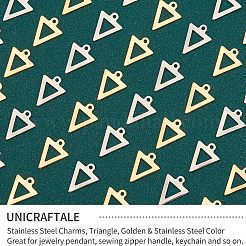 100Pcs 2 Colors 201 Stainless Steel Charms&nbsp;STAS-UN0030-50
