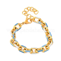 304 Stainless Steel Cable Chain Bracelets for Women&nbsp;BJEW-S162-03G