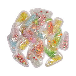 45Pcs 9 Colors Plastic with Resin and Polymer Clay Accessories&nbsp;RESI-CJ0001-175
