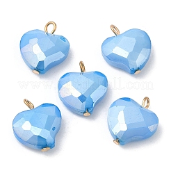 Imitation Jade Glass Pendants&nbsp;KK-Q777-01G-01