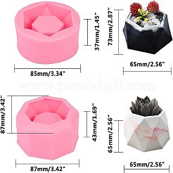 Food Grade DIY Silicone Flowerpot Molds&nbsp;DIY-OC0002-44