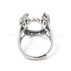 925 Sterling Silver Adjustable Ring Components&nbsp;STER-C011-04AS