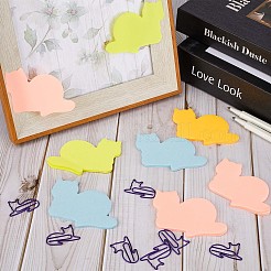 12 Books 4 Colors Lovely Lying Cat Shape Memo Notepads&nbsp;AJEW-GF0007-13