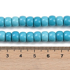Synthetic Turquoise Beads Strands&nbsp;G-S397-C01-6x7
