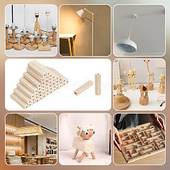 50Pcs Unfinished Wood European Beads&nbsp;WOOD-NB0002-47