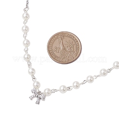 Bowknot Brass Micro Pave Cubic Zirconia Pendant Necklaces&nbsp;NJEW-JN04908