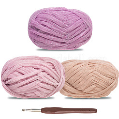 3 Skeins 3 Colors Polyester Yarn&nbsp;DIY-MB0002-06C