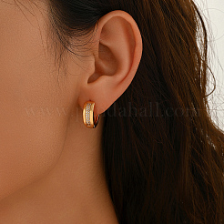 Brass Oval Hoop Earrings&nbsp;AU4169