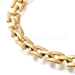 Ion Plating(IP) 304 Stainless Steel Panther Chain Bracelets for Women Men&nbsp;BJEW-H613-02G