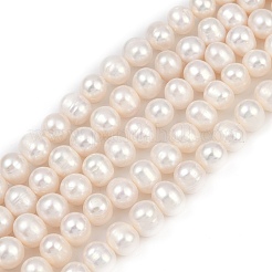 Natural Cultured Freshwater Pearl Beads Strands&nbsp;PEAR-I007-07Z-07C