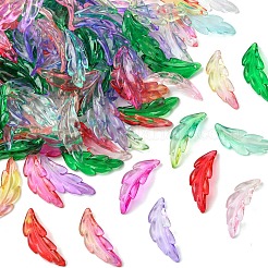 140Pcs 7 Colors Transparent Acrylic Pendants&nbsp;OACR-YW0003-50