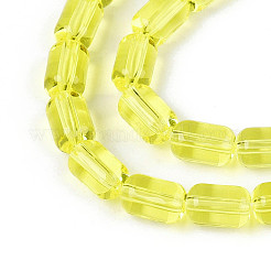 Transparent Glass Beads Strands&nbsp;GLAA-T028-14T-01