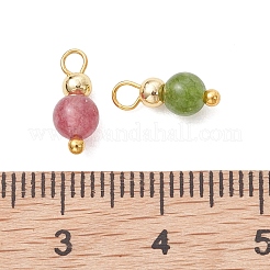 Dyed Natural Green Jade Imitation Tourmaline Charms&nbsp;PALLOY-JF05596