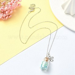 Flower Alloy Pendant Necklace&nbsp;NJEW-FZ00021
