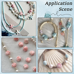 56Pcs 8 Styles Glazed Porcelain Beads&nbsp;PORC-SC0001-38