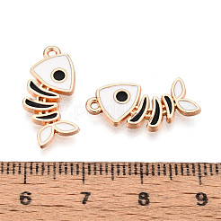 Alloy and Enamel Pendants&nbsp;ENAM-T021-33B-G
