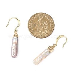 Electroplated Natural Keshi Pearl Dangle Earrings&nbsp;EJEW-JE06708