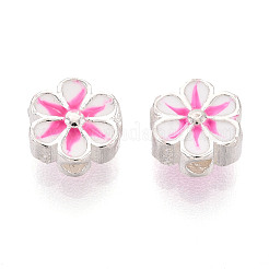 925 Sterling Silver Enamel Beads&nbsp;STER-T008-35A