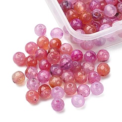130Pcs Dyed Natural Multi-Color Agate Beads Strands&nbsp;G-YW0001-29C