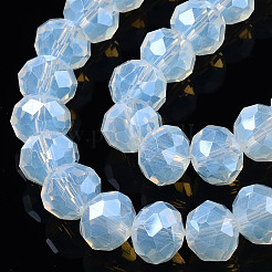 Electroplate Glass Beads Strands&nbsp;EGLA-A034-J8mm-A04