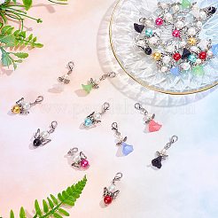 40Pcs 2 Styles Acrylic & Alloy Pendants&nbsp;FIND-SC0001-53