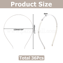 Iron Hair Band Findings&nbsp;OHAR-WH0011-78B