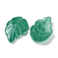 Baking Paint Imitation Jade Glass Pendants&nbsp;EGLA-M027-01A