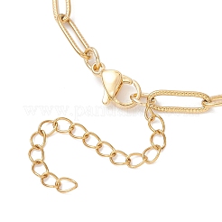 4MM 304 Stainless Steel Paperclip Chain Bracelet Making&nbsp;AJEW-JB01431